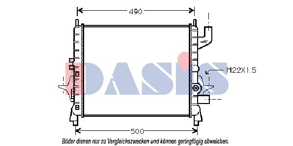 AKS DASIS Radiators, Motora dzesēšanas sistēma 180025N